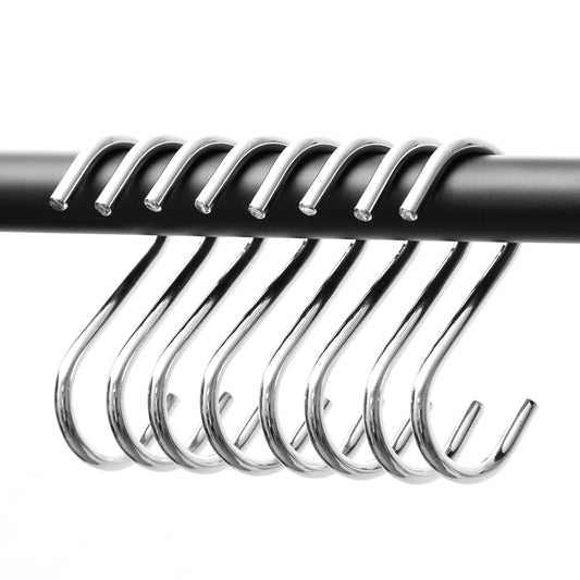 S-hooks made of sturdy metal - 8 pieces