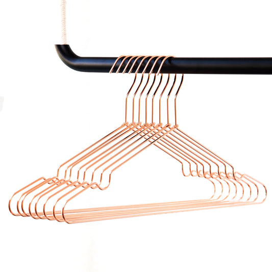 Sturdy metal coat hanger - 8 pieces