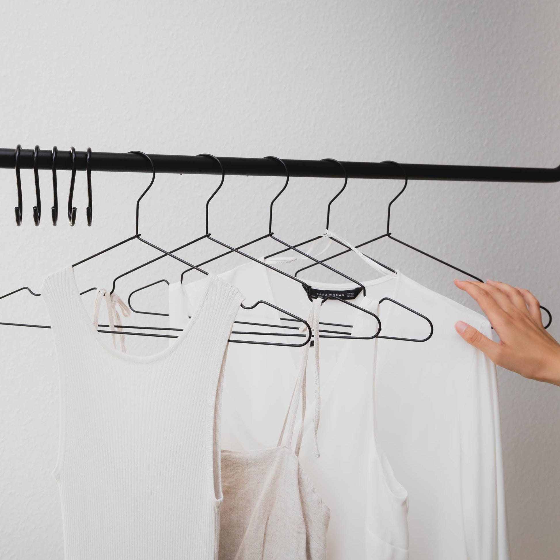 Wire Coat Hangers - White